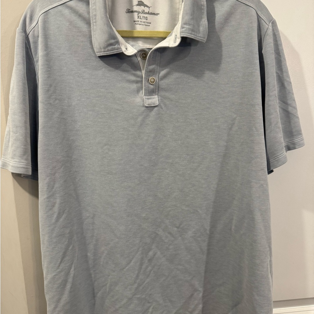 Tommy Bahama Light Gray Polo Shirt